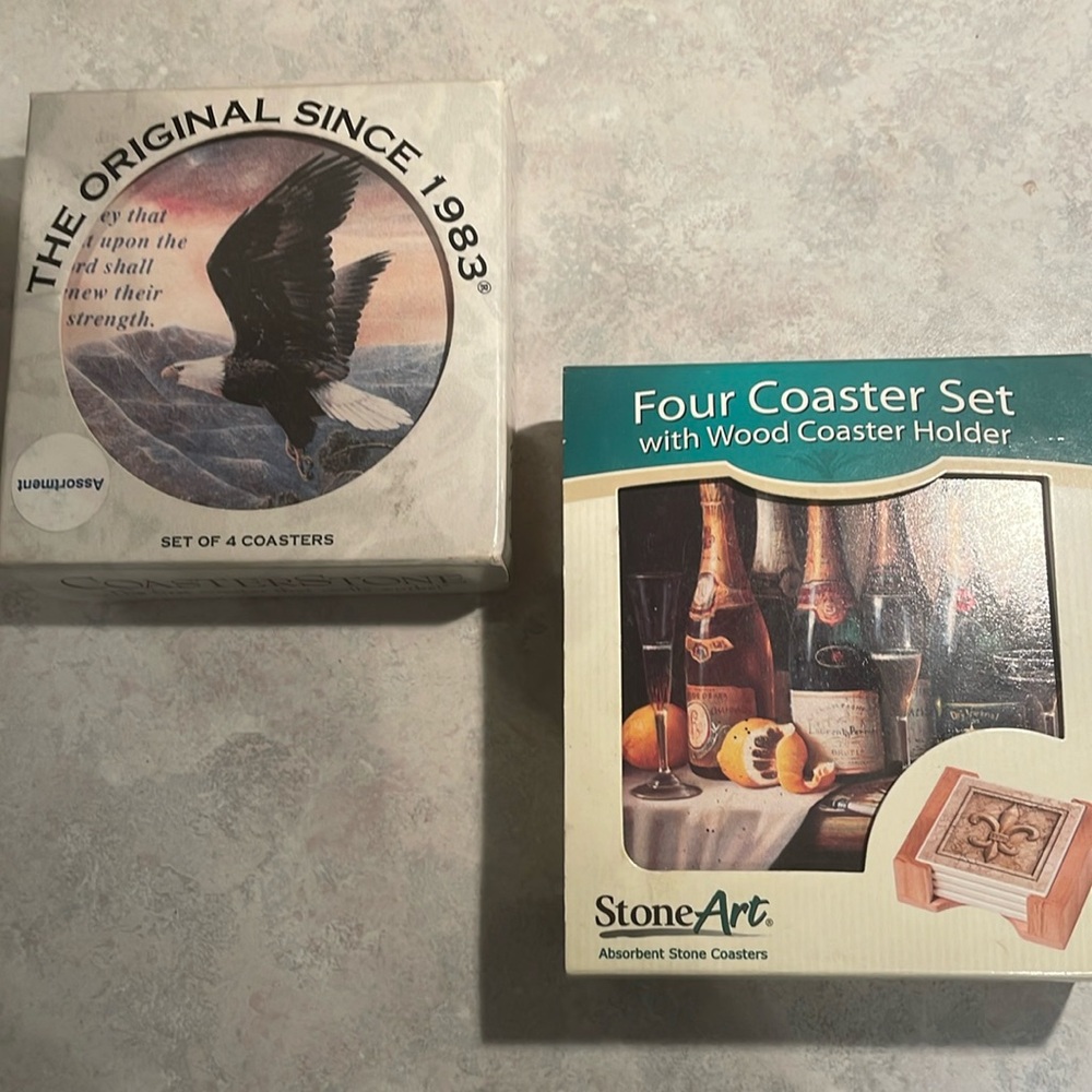 New Coasterstone & StoneArt coaster sets